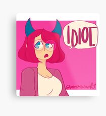 Manga Demon Girl Metal Print