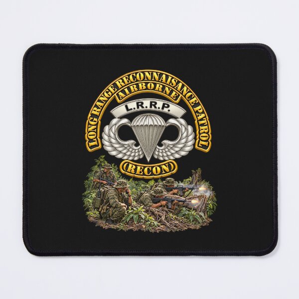 Item preview, Long Range Reconnaissance Patrol - LRRP - Airborne - RECON - with Recon Scene - 3D - transparent designed and sold by Military Insignia Products.