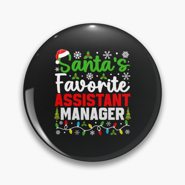 Item preview, Santa's Favorite Assistant Manager Funny Christmas designed and sold by abig-eiyana.