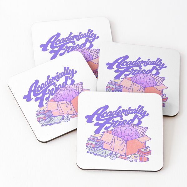 Item preview, Academically Fried College Student Study Exam Stress designed and sold by AdelDigitalArts.