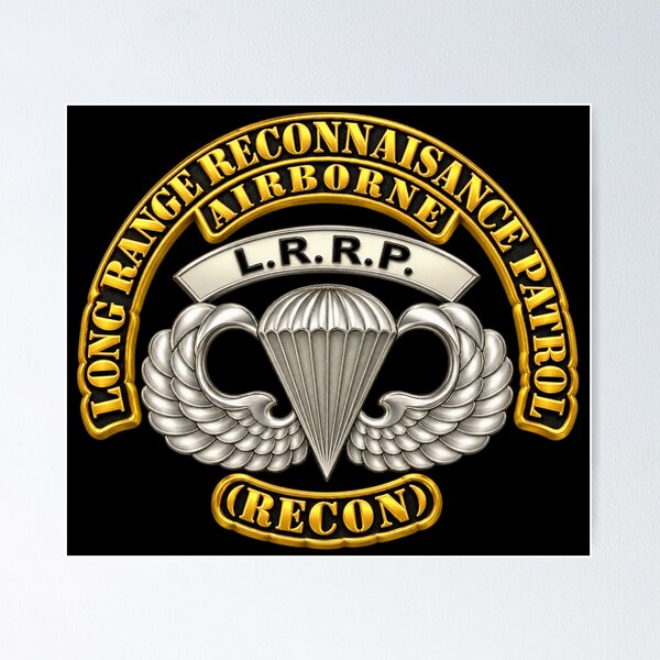 Item preview, Long Range Reconnaissance Patrol - LRRP - Airborne - RECON - 3D - transparent designed and sold by Military Insignia Products.