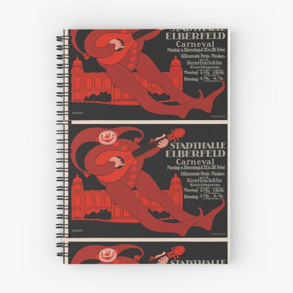 Item preview, Stadthalle Elberfeld Carnival Jester 1911 designed and sold by artofuniverse.