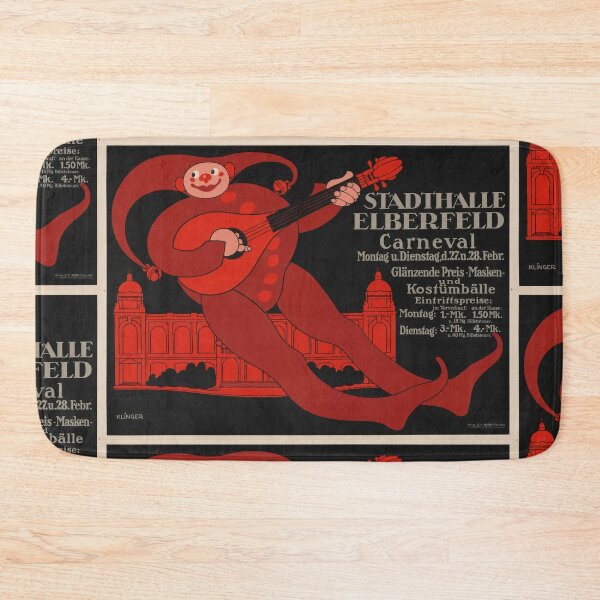 Item preview, Stadthalle Elberfeld Carnival Jester 1911 designed and sold by artofuniverse.