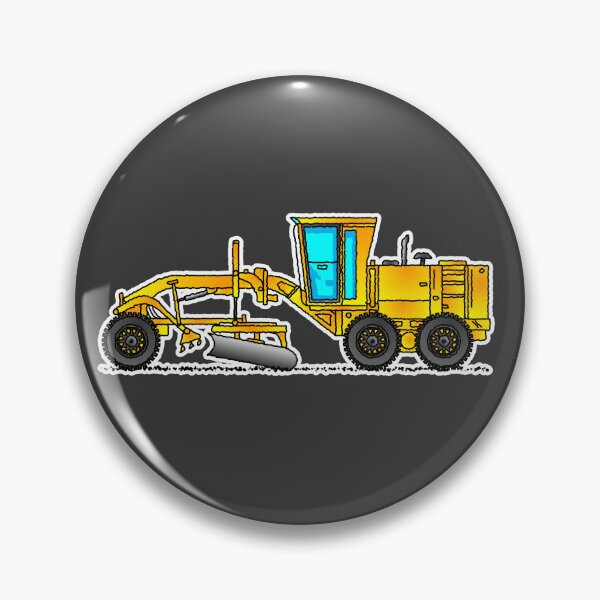 Item preview, Motor Grader Construction Vehicle Cartoon Illustration designed and sold by themagiccrayons.