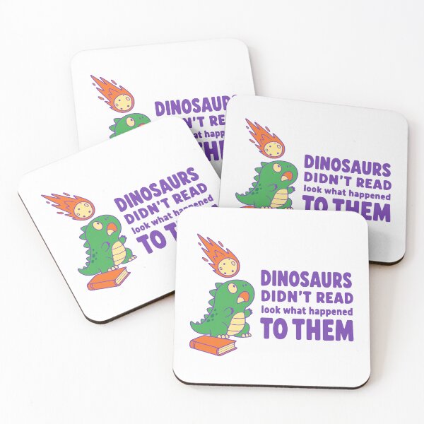 Item preview, Dinosaurs didn't read look what happened to them - funny reading humor designed and sold by GagShots.