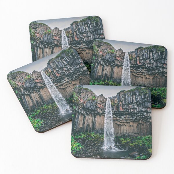 Item preview, Svartifoss Basalt Columns Iceland Waterfall Landscape designed and sold by Luxxe87.