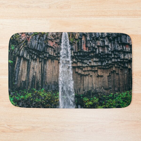 Item preview, Svartifoss Basalt Columns Iceland Waterfall Landscape designed and sold by Luxxe87.