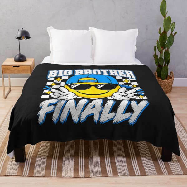 Item preview, Finally Big Brother Retro Cool Smiley Pregnancy Announcement designed and sold by abig-eiyana.