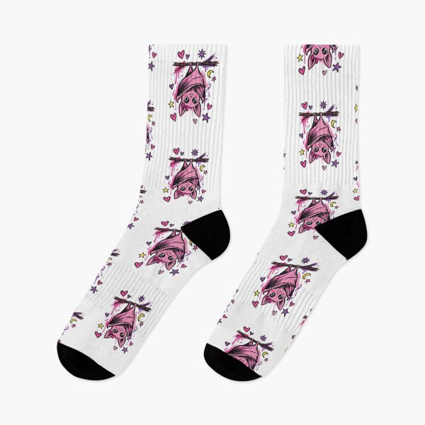 Item preview, Cute Pink Bat Bow Hanging Halloween Art designed and sold by Merch by Das Design Studio.