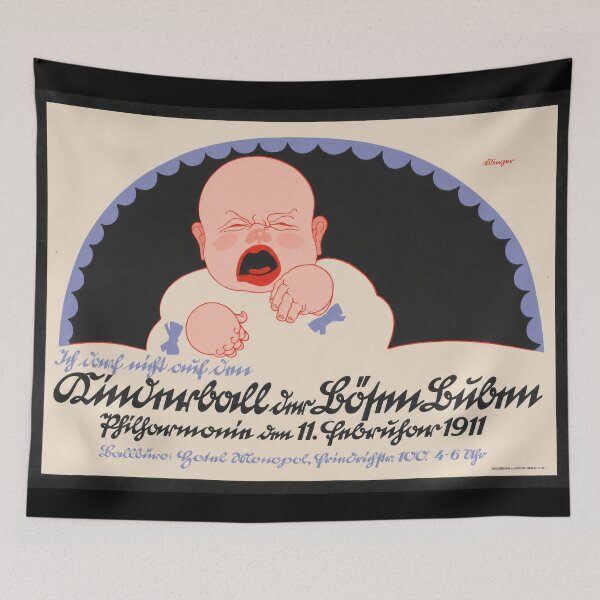 Artikelvorschau, Kinderball der Bosen Buben Crying Baby 1911 entworfen und verkauft von artofuniverse.