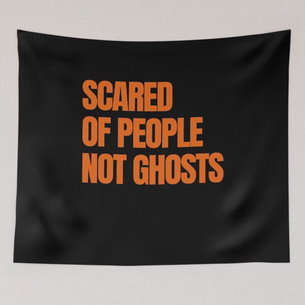 Item preview, Scared of People Not Ghosts Introvert Halloween Saying designed and sold by T-version.
