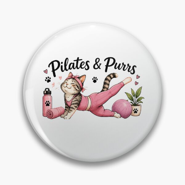 Item preview,  Pilates and Purrs Retro Design designed and sold by Zen & Whiskers.