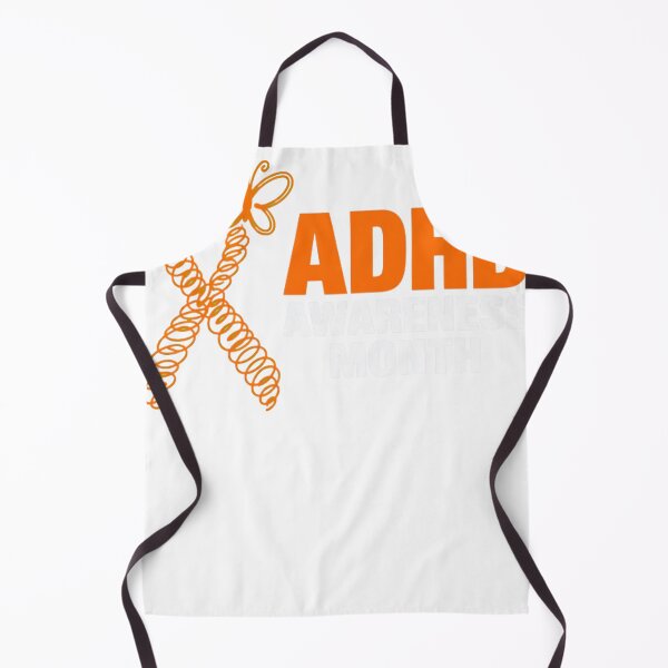 Item preview, ADHD Awareness Month Orange Ribbon Support designed and sold by HappyVibration.