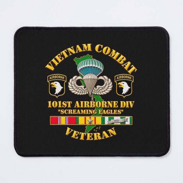 Item preview, 101st Airborne Veteran - Screaming Eagles - with VN SVC - 3D - Transparent designed and sold by Military Insignia Products.