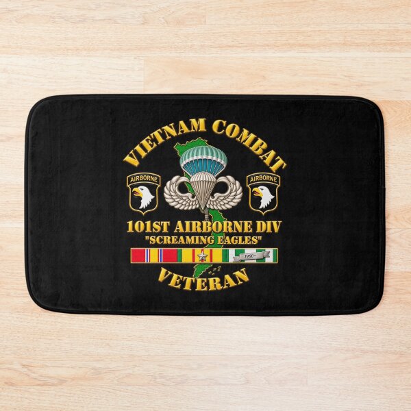 Item preview, 101st Airborne Veteran - Screaming Eagles - with VN SVC - 3D - Transparent designed and sold by Military Insignia Products.