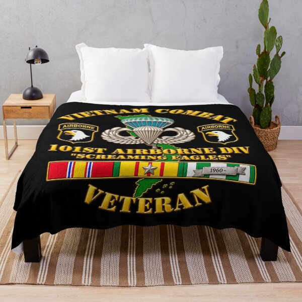 Item preview, 101st Airborne Veteran - Screaming Eagles - with VN SVC - 3D - Transparent designed and sold by Military Insignia Products.