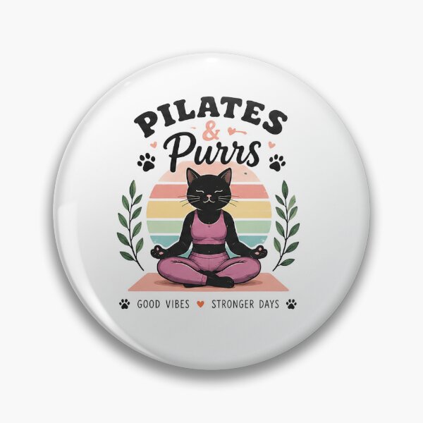 Item preview,   Pilates and Purrs Retro Design designed and sold by Zen & Whiskers.