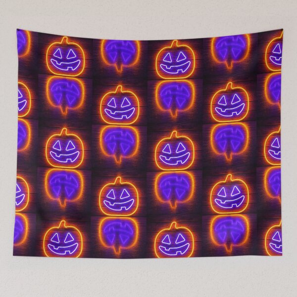 Item preview, Neon Jack-o’-Lantern Glow and Purple Reflection designed and sold by Kimberly Palmer.