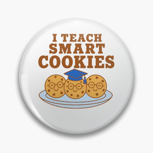 Item preview, I teach smart cookies - cute cookies with glasses teacher humor designed and sold by GagShots.