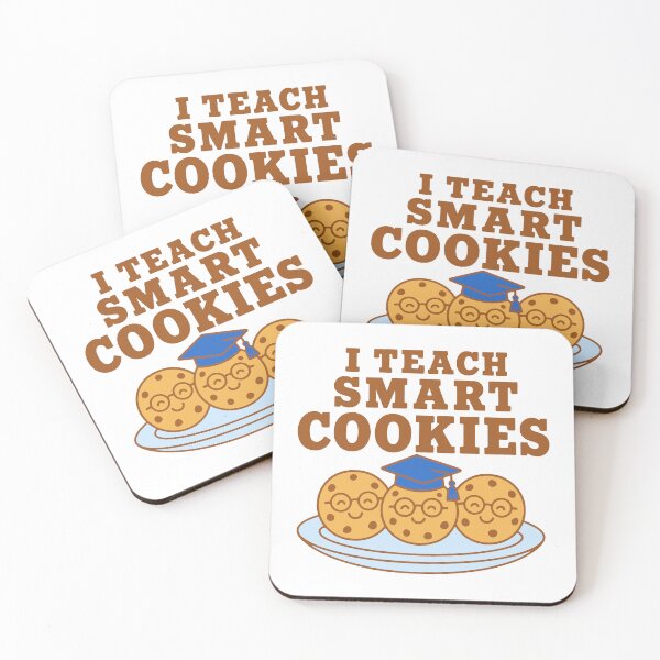 Item preview, I teach smart cookies - cute cookies with glasses teacher humor designed and sold by GagShots.