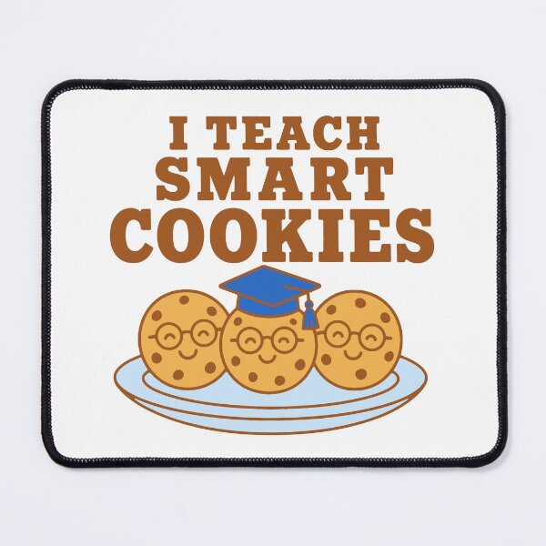 Item preview, I teach smart cookies - cute cookies with glasses teacher humor designed and sold by GagShots.