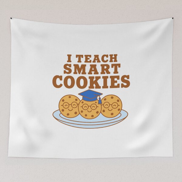 Item preview, I teach smart cookies - cute cookies with glasses teacher humor designed and sold by GagShots.