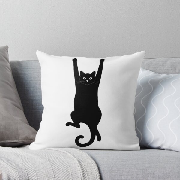 Item preview, Minimalist Black Cat with Paws Raised designed and sold by Designshopx.