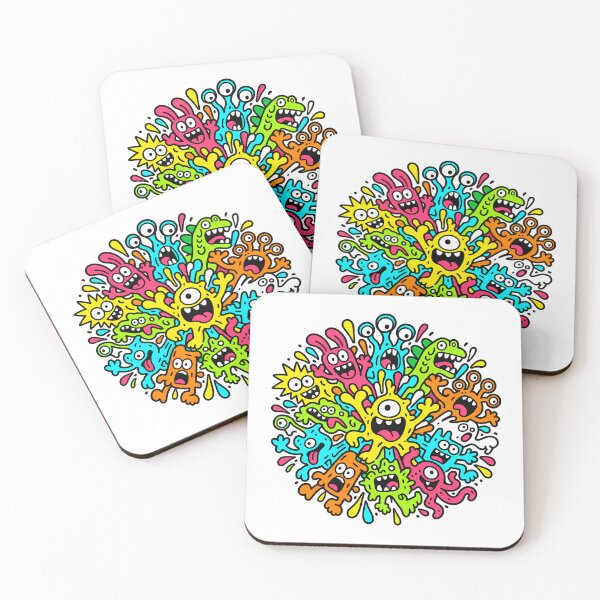 Item preview, Colorful Monster Burst Creature Explosion designed and sold by Thai Vibe Studio.
