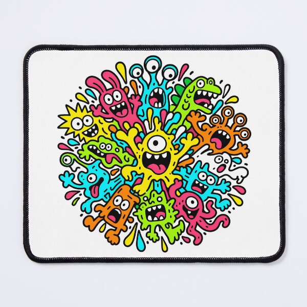 Item preview, Colorful Monster Burst Creature Explosion designed and sold by Thai Vibe Studio.