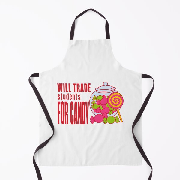 Item preview, Will trade students for candy - funny teacher candy jar humor designed and sold by GagShots.