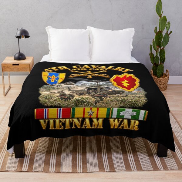 Item preview, 4th Cavalry - Air Cav - 25th ID - Helo Assault - w VN SVC - Assault Scene - 3D - Transparent designed and sold by Military Insignia Products.