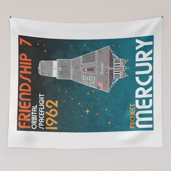 Item preview, Friendship 7 - Project Mercury (Retro) designed and sold by BGALAXY.