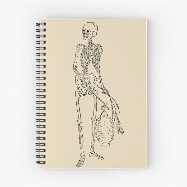 Item preview, Skeleton with a Paper Lantern, from The Ornamental Arts of Japan by George Ashdown Audsley, 1884 designed and sold by Exhumed Archives.