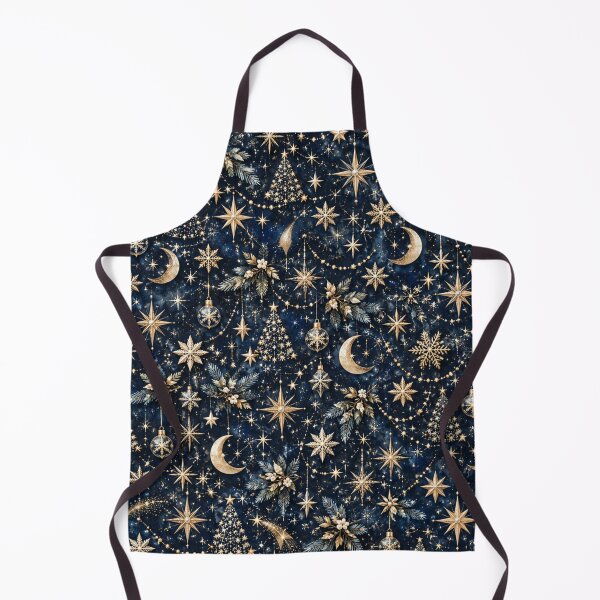 Artikelvorschau, Celestial Christmas Night – Navy Blue & Gold Star Pattern entworfen und verkauft von HO•Designs.