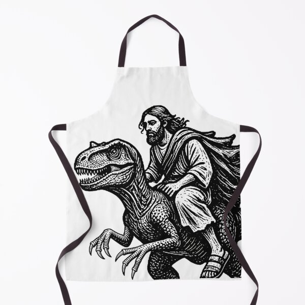 Item preview, Jesus on a Velociraptor designed and sold by K.THX.BYE.