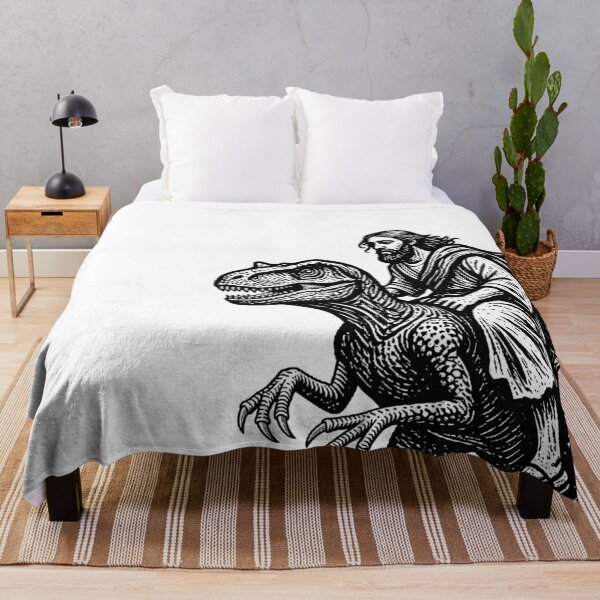 Artikelvorschau, Jesus auf einem Velociraptor entworfen und verkauft von K.THX.BYE.