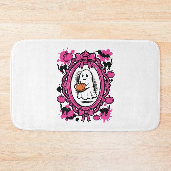 Item preview, Pink Cameo Frame Cute Ghost Coquette Halloween Art designed and sold by Merch by Das Design Studio.