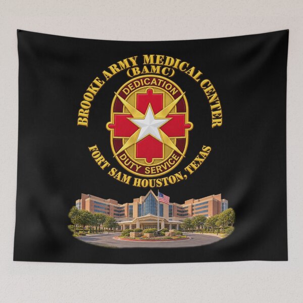 Item preview, Army - Brooke Army Medical Center - DUI - with Hospital Scene - 3D - Transparent designed and sold by Military Insignia Products.