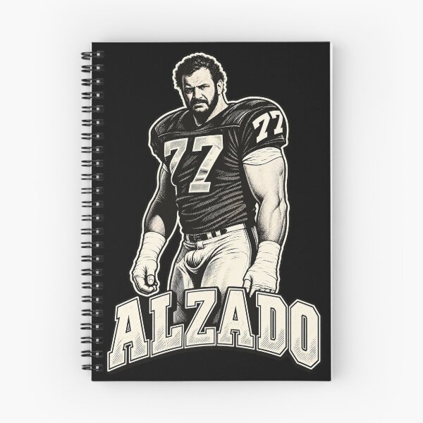 Item preview, Alzado Number 77 Raiders Football Legend Portrait designed and sold by Cuiroblinda.
