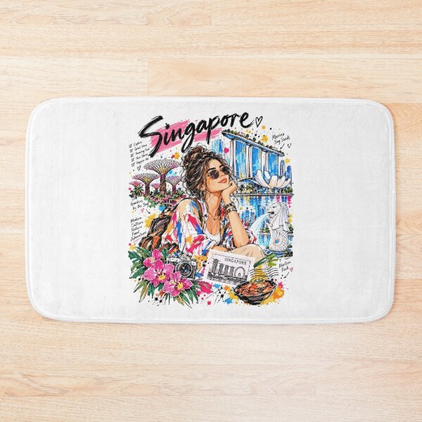 Item preview, Singapore Travel and Culture Illustration designed and sold by EdwinkOne.