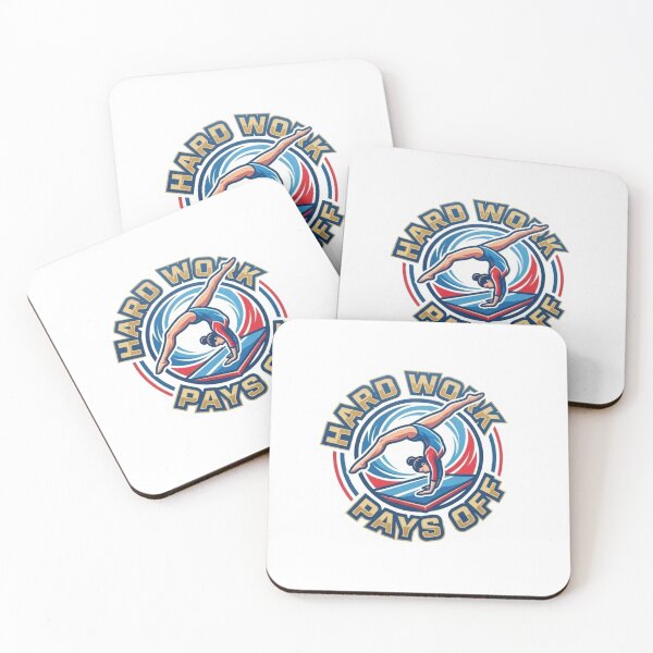 Item preview, Hard Work Pays Off T-Shirt Artistic Gymnastics designed and sold by FlipGymnastics.