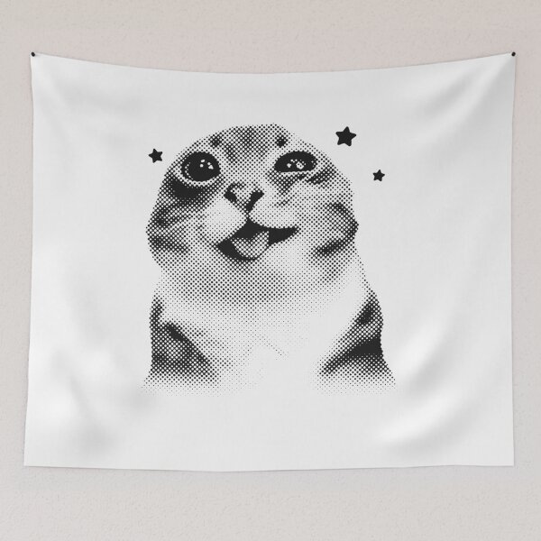 Item preview, Funny Silly Cat Meme Vintage Y2k designed and sold by nosu-art-pod.