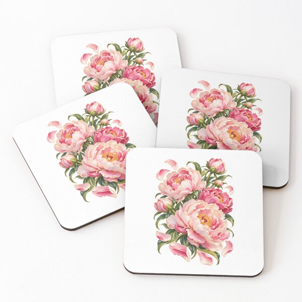 Item preview, Romantic Peonies in Sculptural Bloom designed and sold by NinePixel.