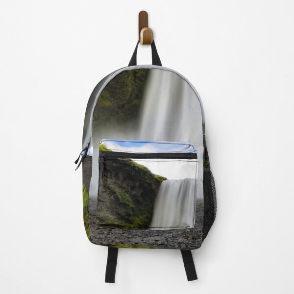 Item preview, Skogafoss Waterfall Iceland Misty Landscape Photography designed and sold by Luxxe87.