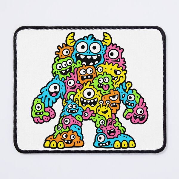 Item preview, Mega Monster Made From Tiny Weird Creatures designed and sold by Thai Vibe Studio.