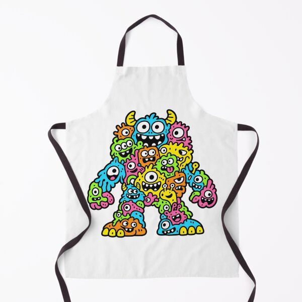 Item preview, Mega Monster Made From Tiny Weird Creatures designed and sold by Thai Vibe Studio.