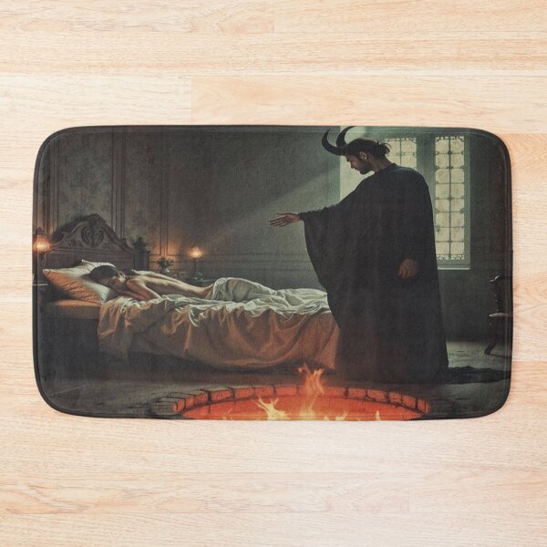 Item preview, A demon emerges from the abyss to take a woman away. designed and sold by Mente Creativa.