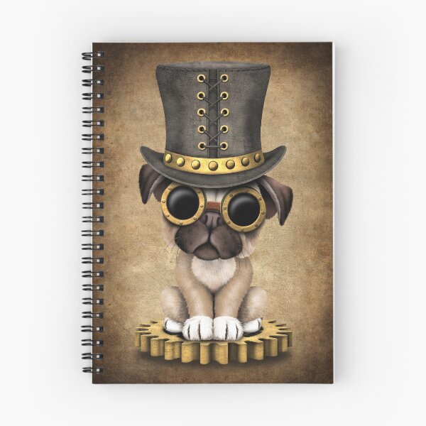 Item preview, Cute Steampunk Pug Puppy Dog designed and sold by JeffBartels.