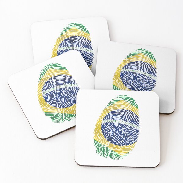 Item preview, Brazilian Flag Fingerprint – Brazil National Pride Design designed and sold by Crickb6783.