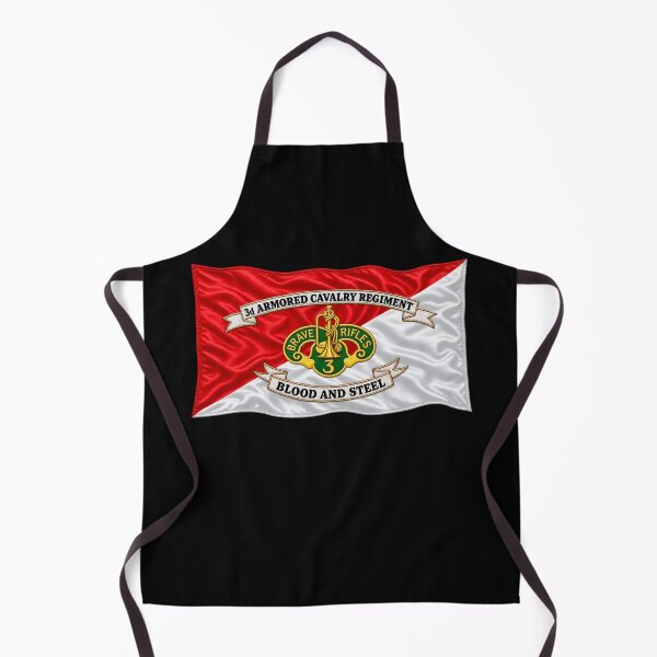 Item preview, 3rd ACR - Brave Rifles Cavalry - Regimental Colors - 3D - Transparent designed and sold by Military Insignia Products.